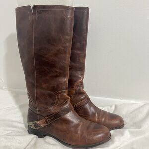 UGG Women's Channing II Riding Harness Boots Size 10 Brown Leather Calf 1001637
